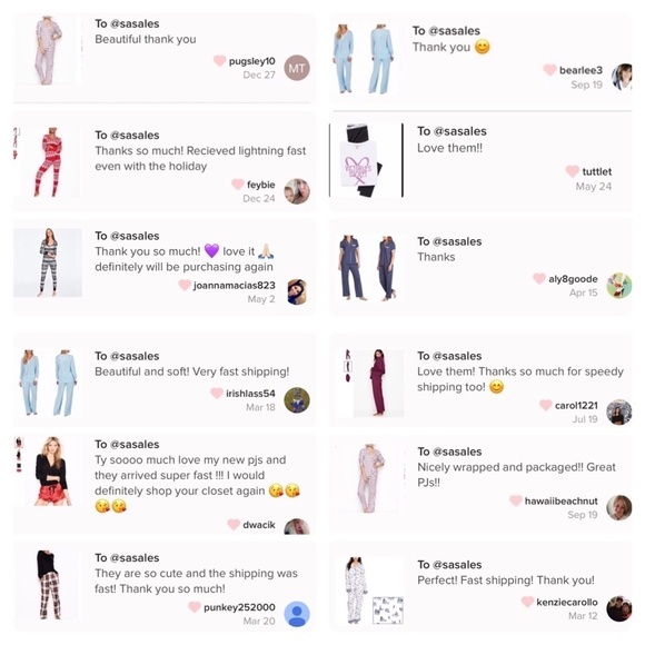 New Womens 2 Pc PJ Set with Matching Scrunchie - Picture 7 of 13